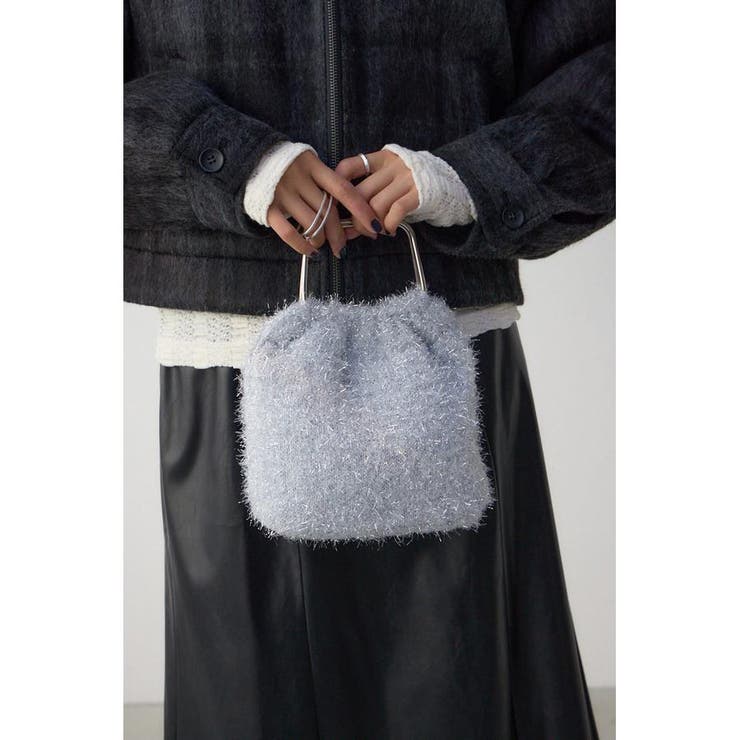 ラメシャギーメタルハンドルバッグ | AZUL BY MOUSSY | 詳細画像14 