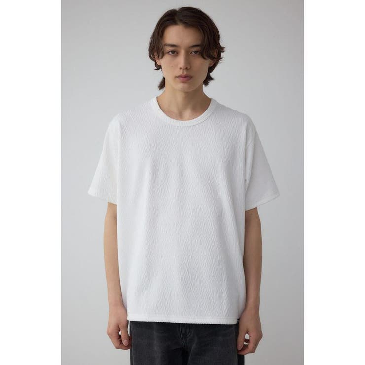 楊柳ジャガードクルーネックTシャツ | AZUL BY MOUSSY | 詳細画像5 