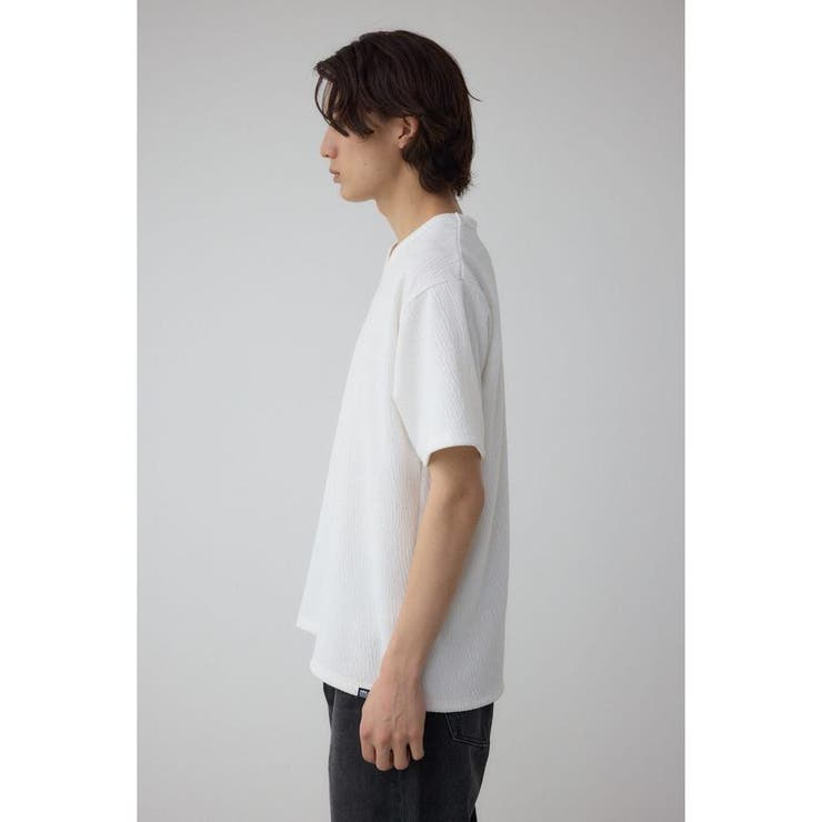 楊柳ジャガードクルーネックTシャツ | AZUL BY MOUSSY | 詳細画像6 