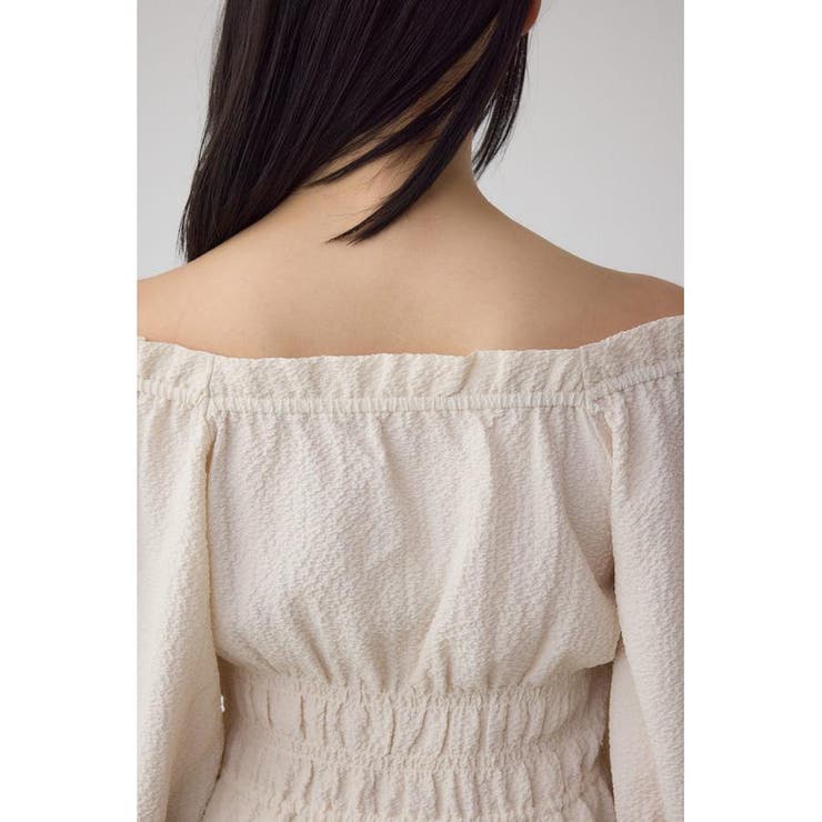 ギャザーフリル2WAYブラウス | AZUL BY MOUSSY | 詳細画像9 