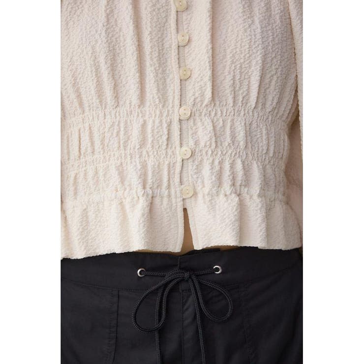 ギャザーフリル2WAYブラウス | AZUL BY MOUSSY | 詳細画像12 