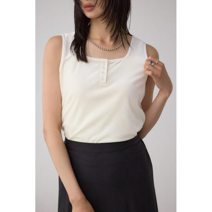 ベロアタンクトップ | AZUL BY MOUSSY | 詳細画像1 