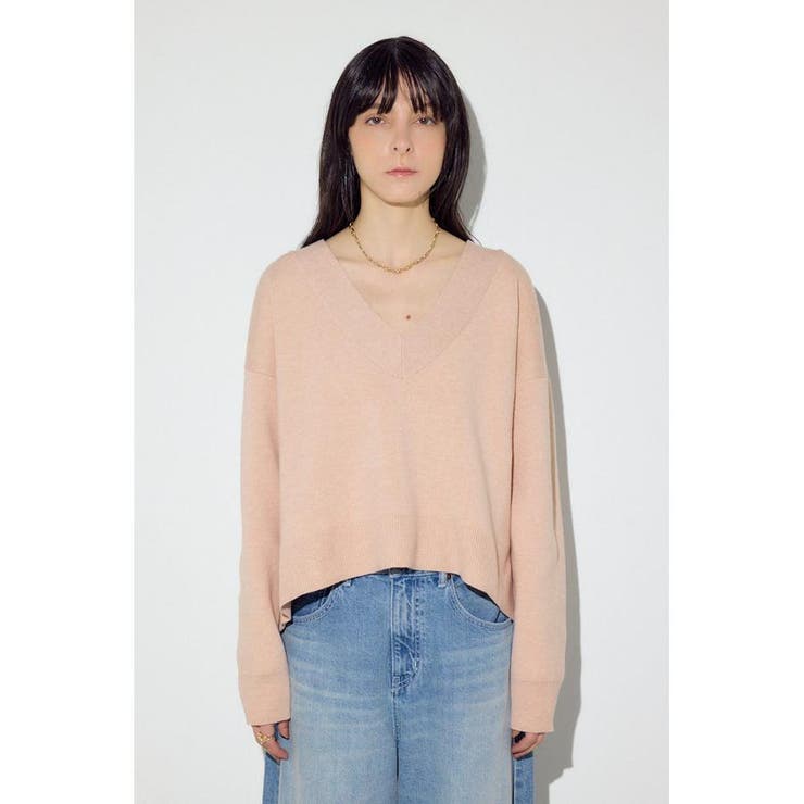 スウェットライクVネックニット | AZUL BY MOUSSY | 詳細画像14 
