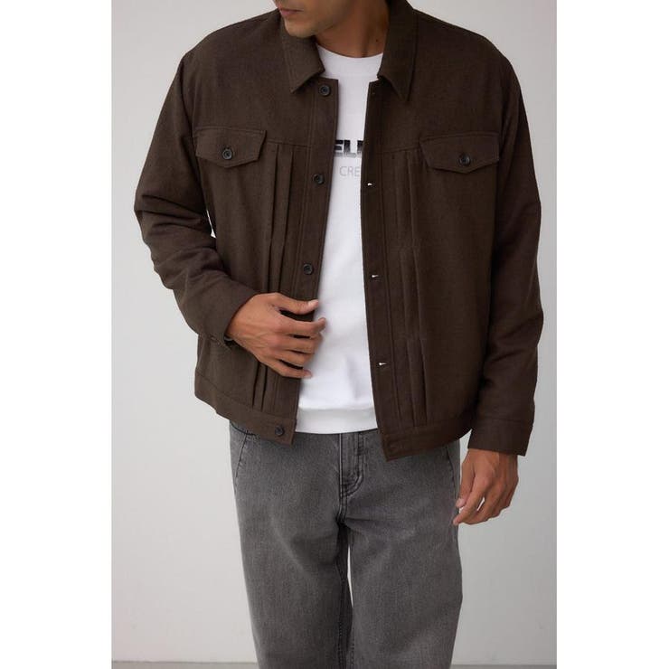 ネップ入りシャツブルゾン | AZUL BY MOUSSY | 詳細画像14 