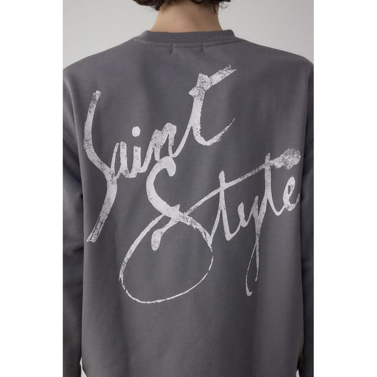 筆記体バックプリント裏毛トップス | AZUL BY MOUSSY | 詳細画像32 