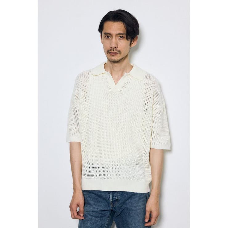 メッシュスキッパーポロシャツ | AZUL BY MOUSSY | 詳細画像2 