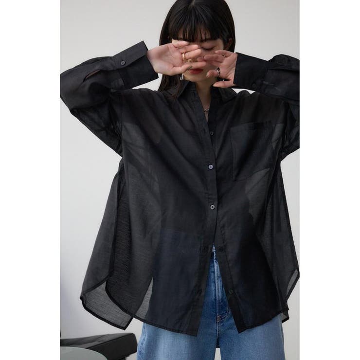 バックスリットシアーオーバーシャツ | AZUL BY MOUSSY | 詳細画像26 