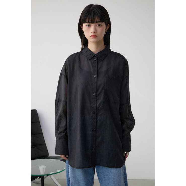 バックスリットシアーオーバーシャツ | AZUL BY MOUSSY | 詳細画像29 