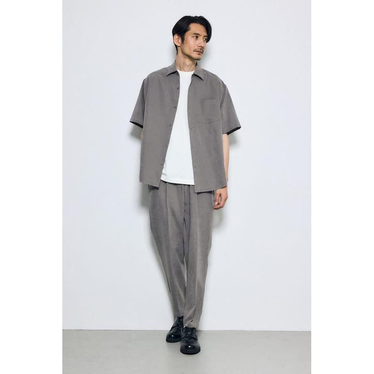 接触冷感フェイクスエード半袖シャツ | AZUL BY MOUSSY | 詳細画像24 