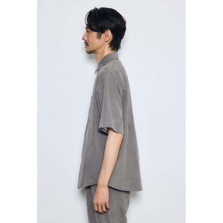 接触冷感フェイクスエード半袖シャツ | AZUL BY MOUSSY | 詳細画像26 