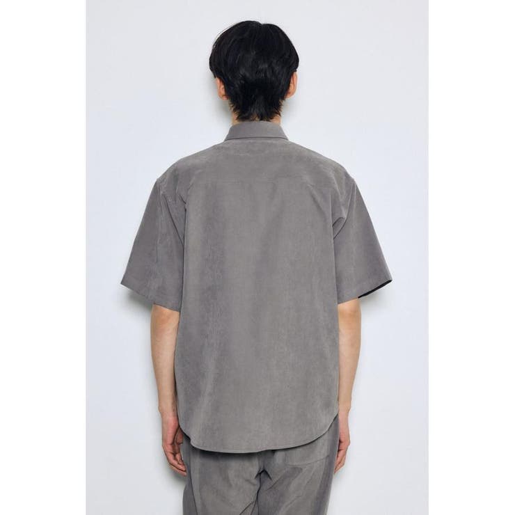 接触冷感フェイクスエード半袖シャツ | AZUL BY MOUSSY | 詳細画像27 