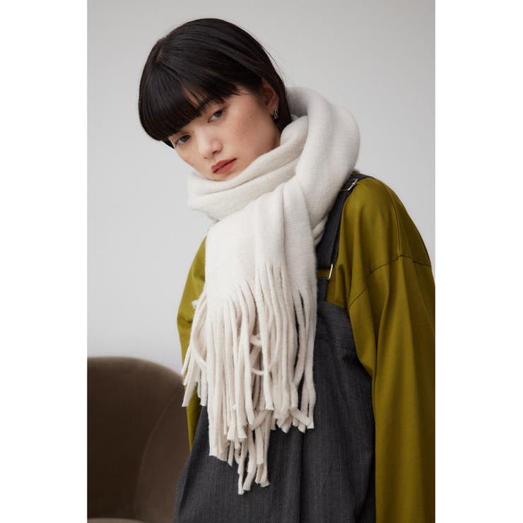 L/BEG1 | ニットフリンジストール | AZUL BY MOUSSY