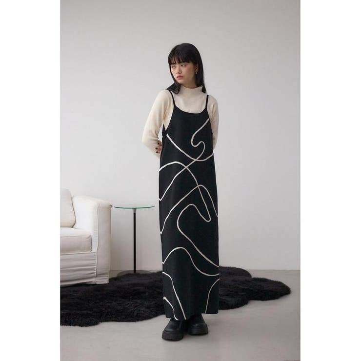 ライン柄ニットキャミワンピセット | AZUL BY MOUSSY | 詳細画像19 