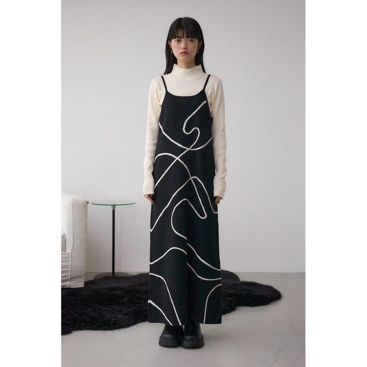 ライン柄ニットキャミワンピセット | AZUL BY MOUSSY | 詳細画像20 