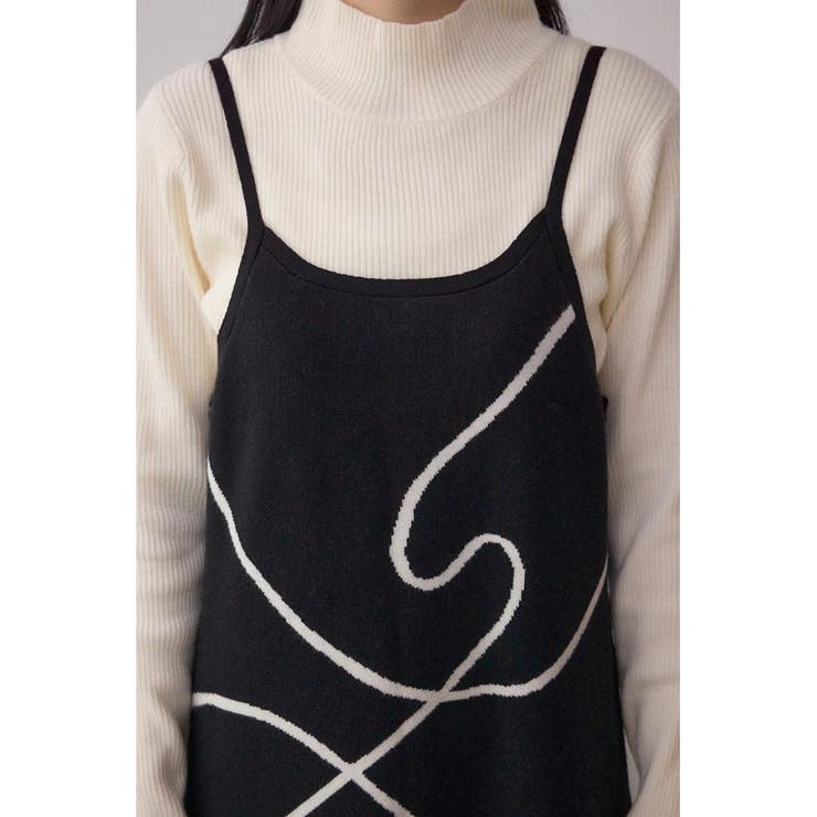 ライン柄ニットキャミワンピセット | AZUL BY MOUSSY | 詳細画像23 