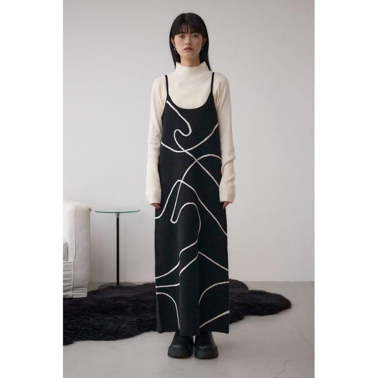 ライン柄ニットキャミワンピセット | AZUL BY MOUSSY | 詳細画像27 