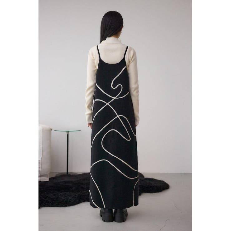 ライン柄ニットキャミワンピセット | AZUL BY MOUSSY | 詳細画像28 