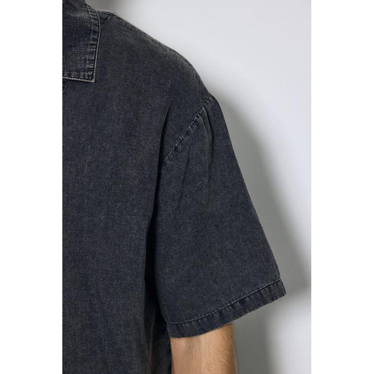 ヴィンテージウォッシュ開襟シャツ | AZUL BY MOUSSY | 詳細画像9 