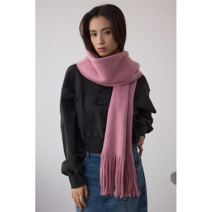 ソフトタッチニットフリンジストール | AZUL BY MOUSSY | 詳細画像6 