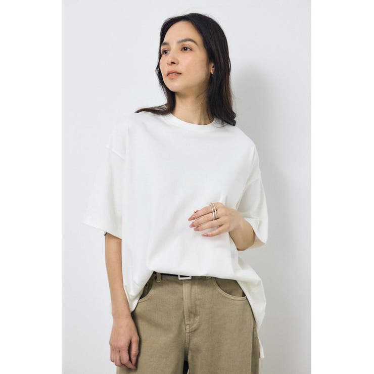 プレミアムコットンオーバーシルエットTシャツ | AZUL BY MOUSSY | 詳細画像2 