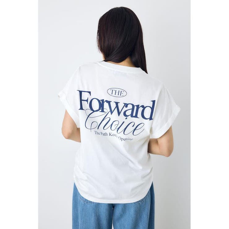 WHT | バックプリントTシャツ | AZUL BY MOUSSY