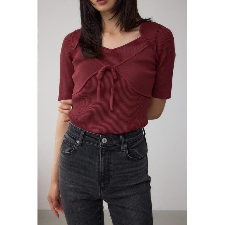 BRD | ビスチェレイヤードデザインニット | AZUL BY MOUSSY