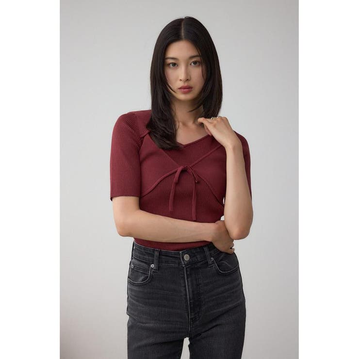 ビスチェレイヤードデザインニット | AZUL BY MOUSSY | 詳細画像21 