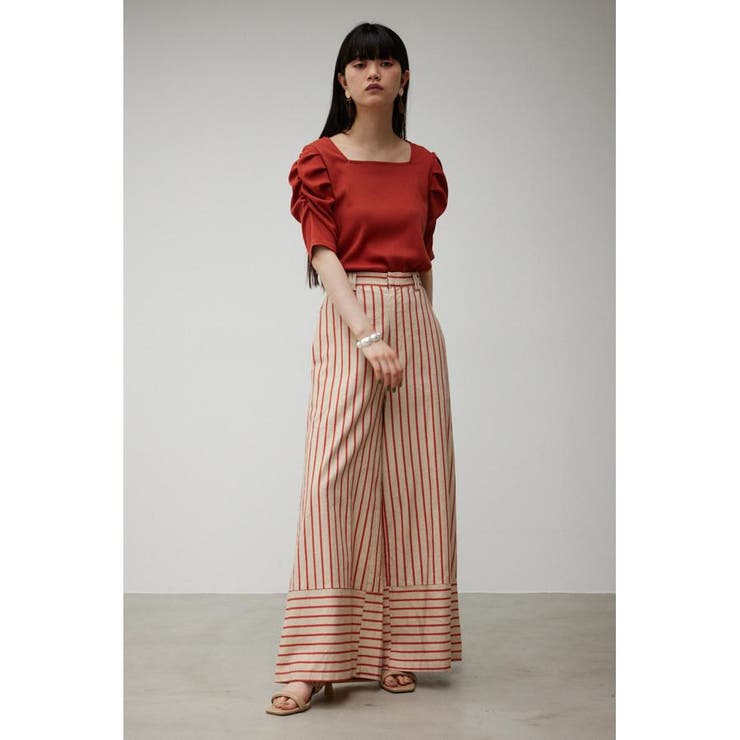 CONTRAST BORDER WIDE PANTS | AZUL BY MOUSSY | 詳細画像23 