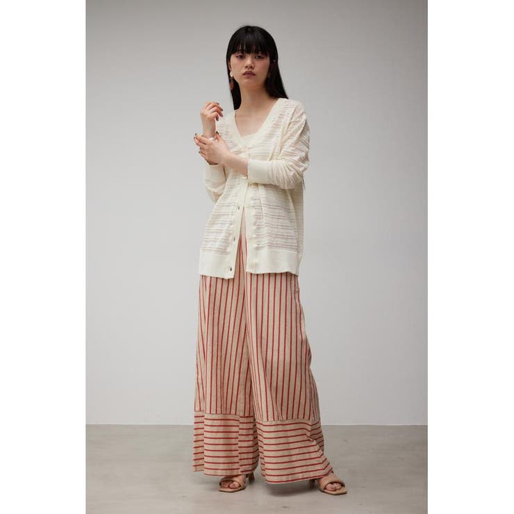 CONTRAST BORDER WIDE PANTS | AZUL BY MOUSSY | 詳細画像24 