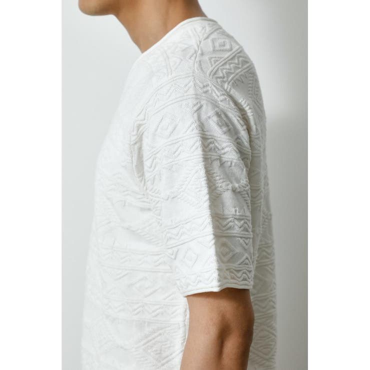 IKAT PATTERN JACQUARD KNIT | AZUL BY MOUSSY | 詳細画像9 