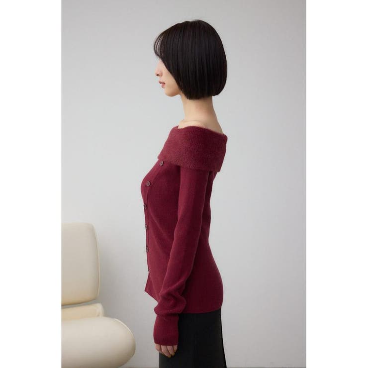 シャギーコンビオフショルダーニット | AZUL BY MOUSSY | 詳細画像37 