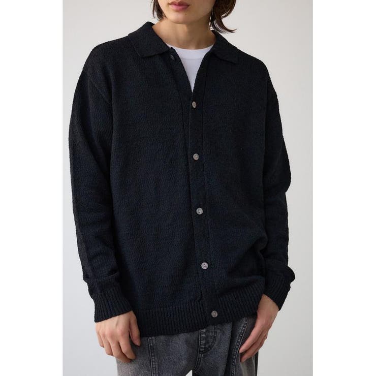 BLK | スポンディッシュブークレーニットカーディガン | AZUL BY MOUSSY