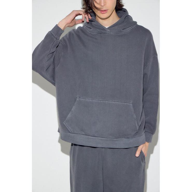 L/BLK1 | 裏起毛ワイドフーディー | AZUL BY MOUSSY