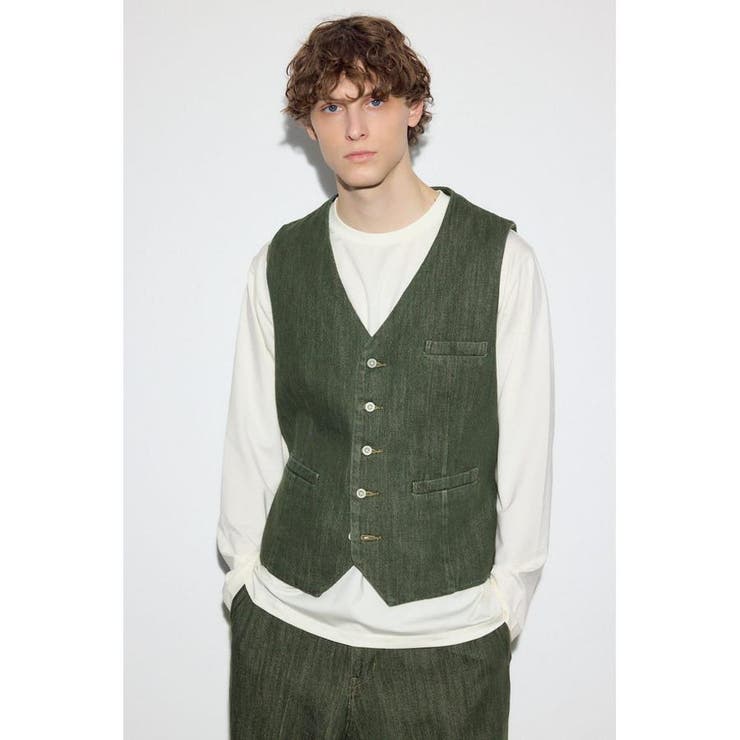 リラックスデニムベスト | AZUL BY MOUSSY | 詳細画像2 