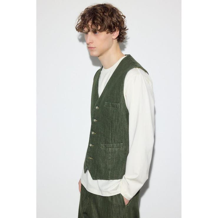 リラックスデニムベスト | AZUL BY MOUSSY | 詳細画像3 