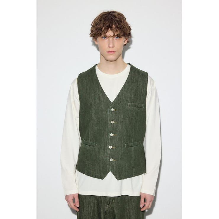 リラックスデニムベスト | AZUL BY MOUSSY | 詳細画像5 