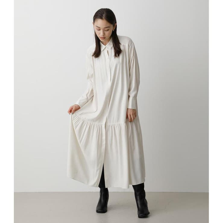 TIERED HEM SHIRT ONEPIECE[品番：AZLW0019069]｜AZUL BY  MOUSSY（アズールバイマウジー）のレディースファッション通販｜SHOPLIST（ショップリスト）