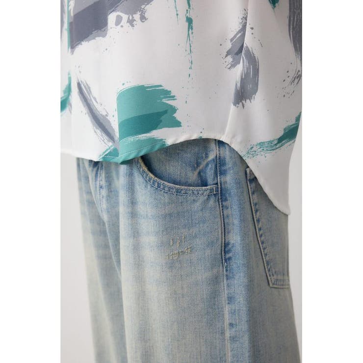 ジョーゼットプリント開襟シャツ | AZUL BY MOUSSY | 詳細画像22 