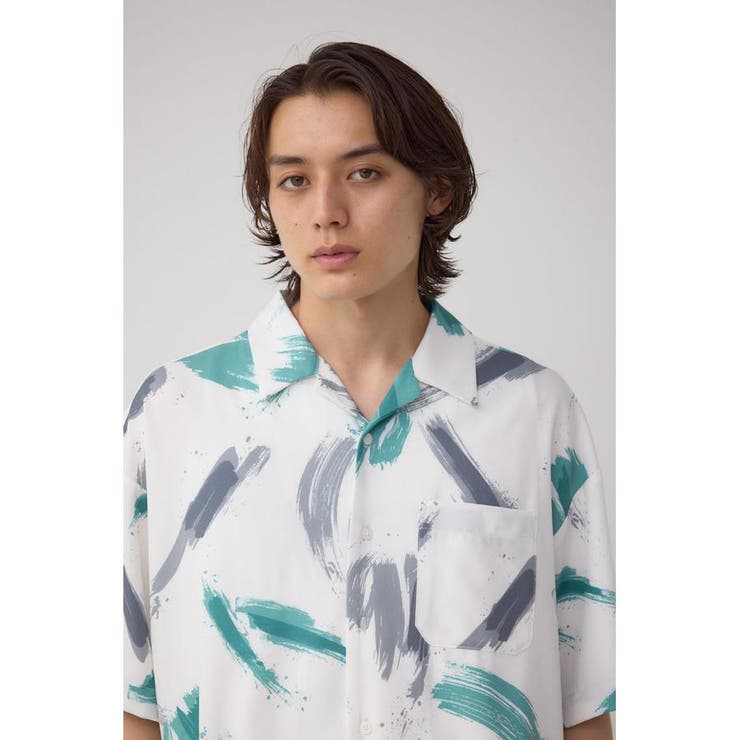 ジョーゼットプリント開襟シャツ | AZUL BY MOUSSY | 詳細画像13 