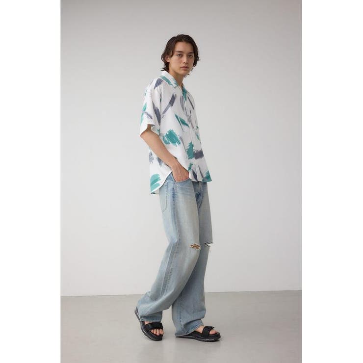 ジョーゼットプリント開襟シャツ | AZUL BY MOUSSY | 詳細画像15 