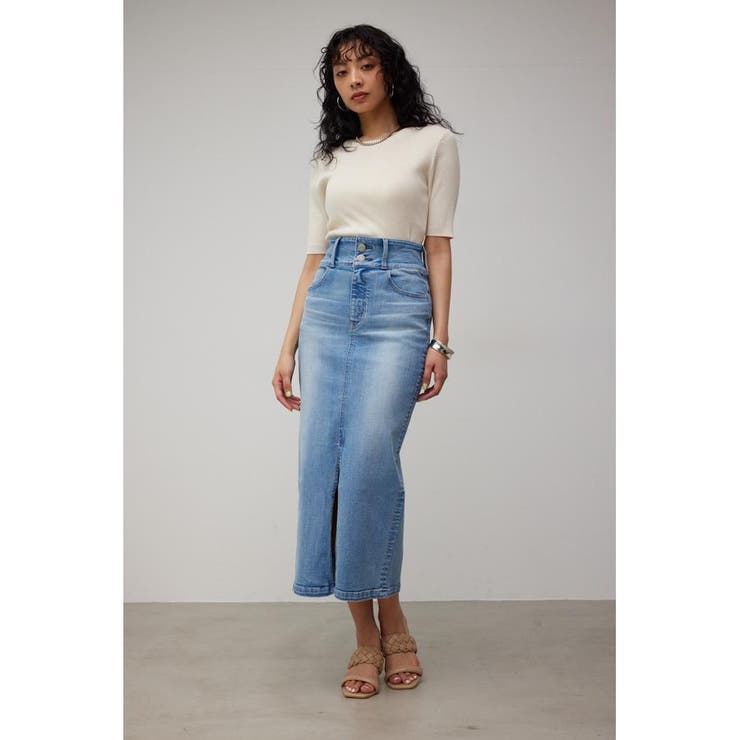 HIGH WAIST SLIT DENIM SKⅢ | AZUL BY MOUSSY | 詳細画像13 