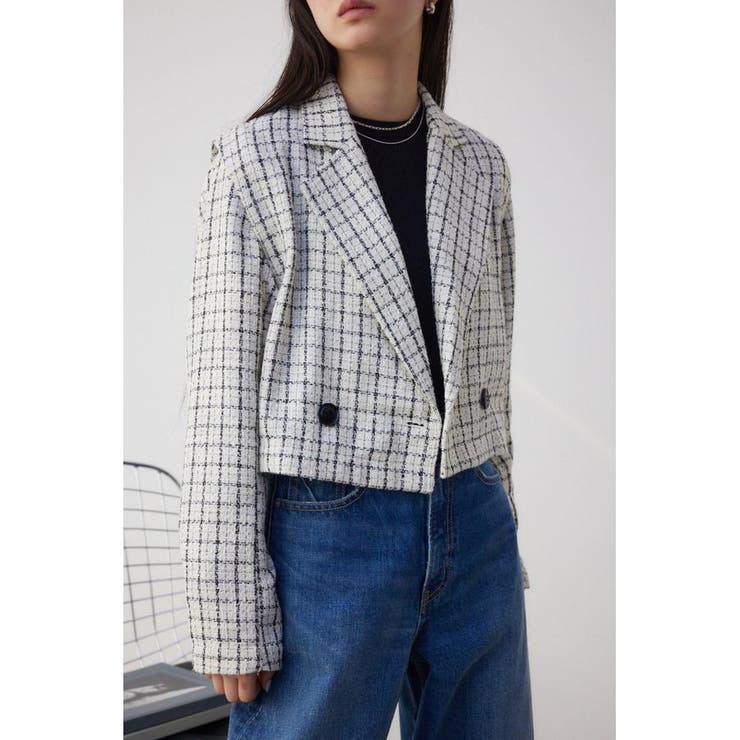 マルチウェイツイードブルゾン[品番：AZLW0021790]｜AZUL BY MOUSSY 