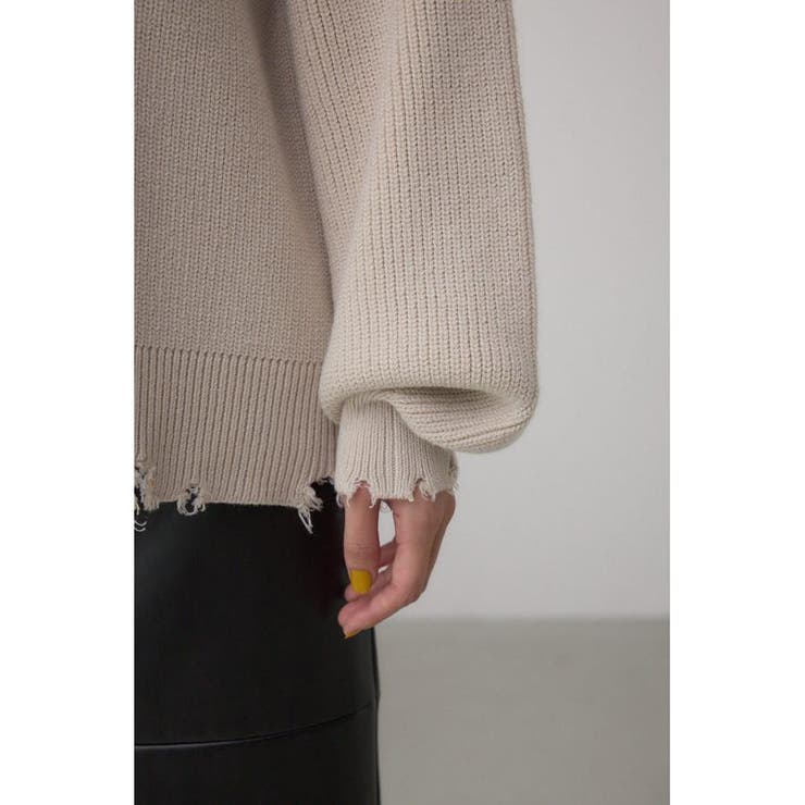 サイドZIPニットトップス[品番：AZLW0023914]｜AZUL BY MOUSSY