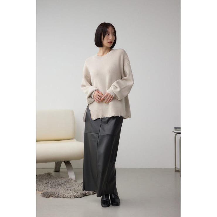 サイドZIPニットトップス | AZUL BY MOUSSY | 詳細画像4 