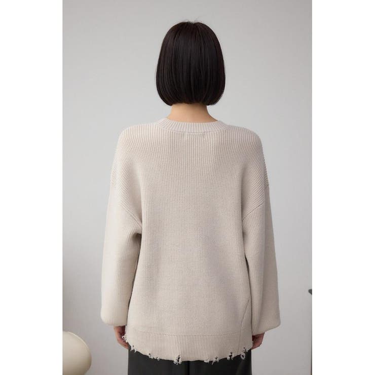 サイドZIPニットトップス | AZUL BY MOUSSY | 詳細画像7 