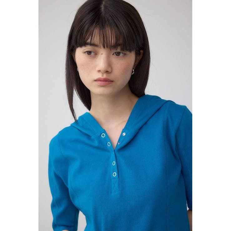 ヘンリーネックフーディーリブトップス | AZUL BY MOUSSY | 詳細画像22 