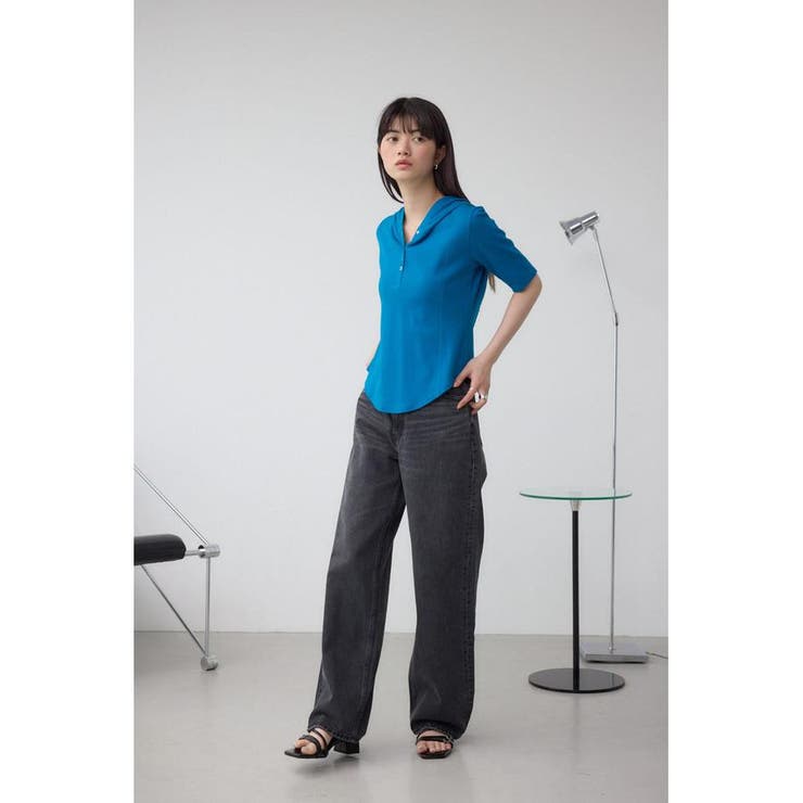 ヘンリーネックフーディーリブトップス | AZUL BY MOUSSY | 詳細画像24 
