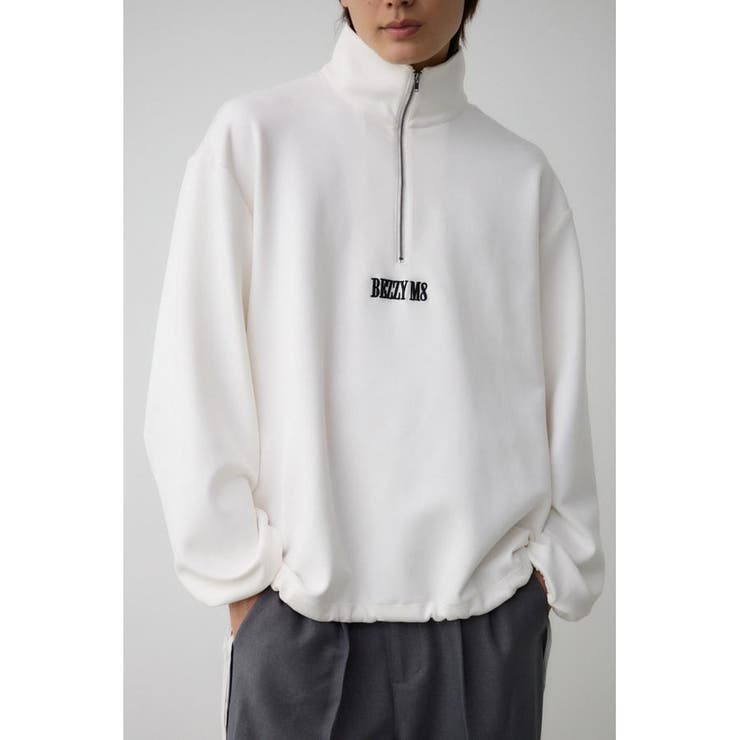 O/WHT1 | フェイクスウェードハーフジップPO | AZUL BY MOUSSY