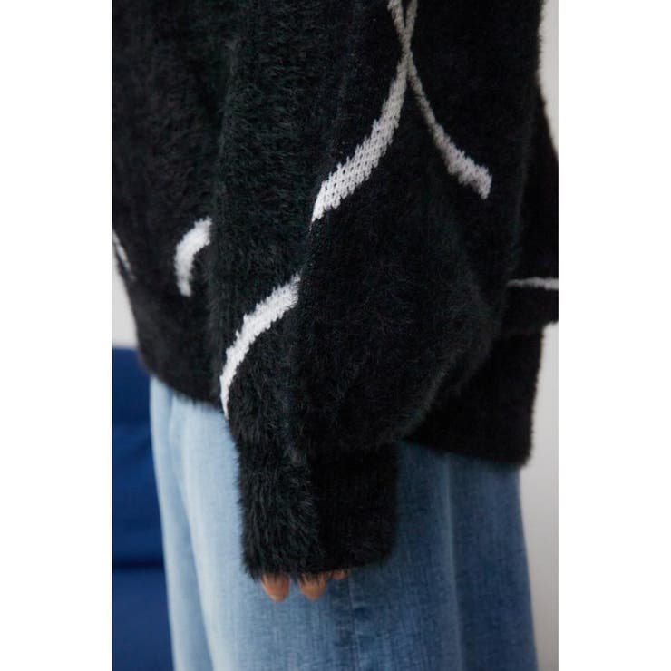 ニュアンスライン柄ニット | AZUL BY MOUSSY | 詳細画像20 