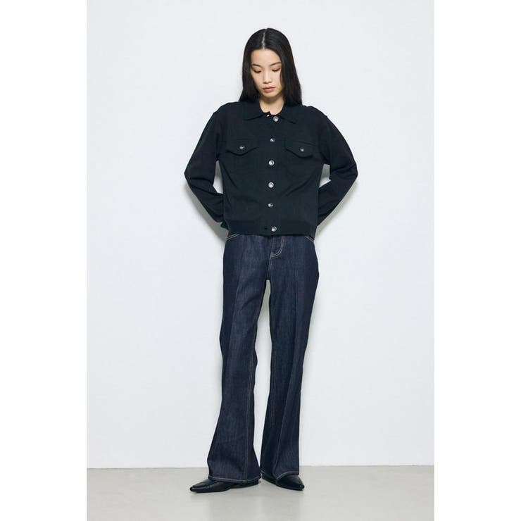 AZUL DENIM センタープレスフレアデニム ショート丈 | AZUL BY MOUSSY | 詳細画像15 